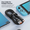 USB-A naar USB-C Kabel 2 Meter | Geschikt voor CarPlay & Android Auto | Paars