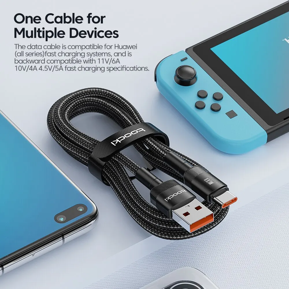 USB-A naar USB-C Kabel 2 Meter | Geschikt voor CarPlay & Android Auto | Paars
