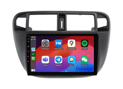 Honda Civic CarPlay autoradio | 1996 t/m 2000 | Denago DNG-A306 | 9 inch | Android 13 | Draadloos CarPlay & Android Auto
