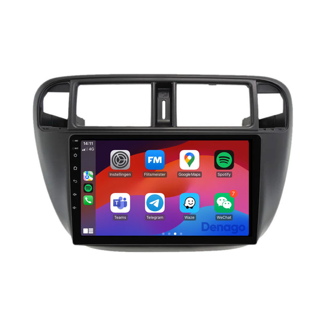 Honda Civic CarPlay autoradio | 1996 t/m 2000 | Denago DNG-A306 | 9 inch | Android 13 | Draadloos CarPlay & Android Auto