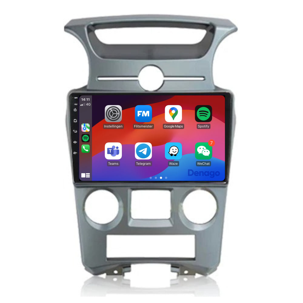 Radio para coche Kia Carens CarPlay | 2006 a 2012 | Denago DNG-A164 | 9 pulgadas | Androide 13 | CarPlay inalámbrico y Android Auto