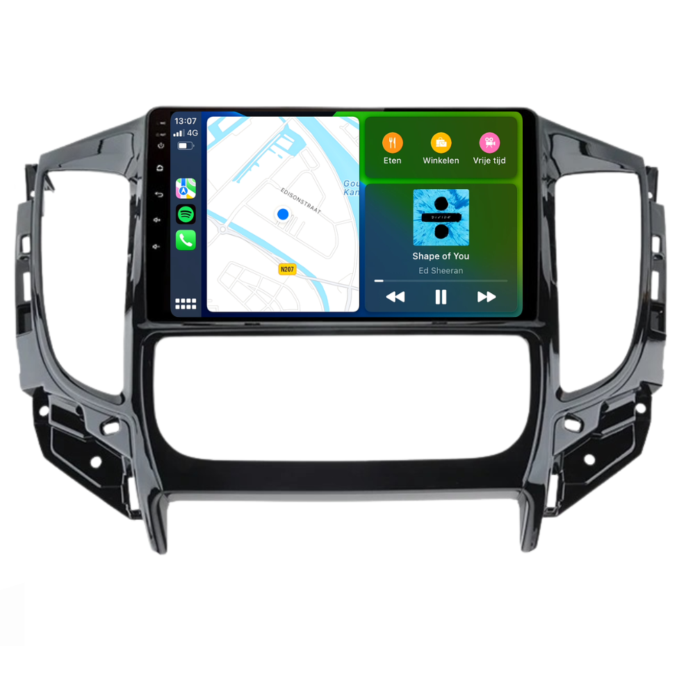 Mitsubishi Tritón | Androide 13 | Radio de coche | 2015 a 2022 | Carplay y Android Auto