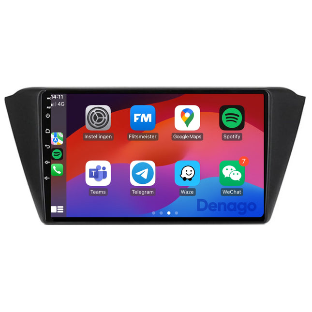 Skoda Fabia CarPlay autoradio | 2013 t/m 2019 | Denago DNG-A274 | 9 inch | Android 13 | Draadloos CarPlay & Android Auto