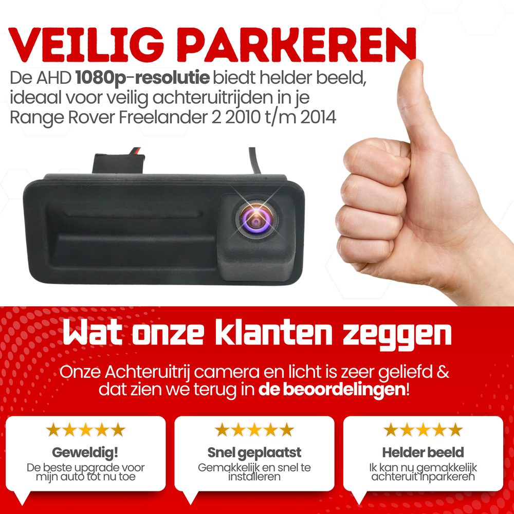 Range Rover Freelander 2 Achteruitrijcamera | 2010 t/m 2014 | Nachtzicht & HD Beeld