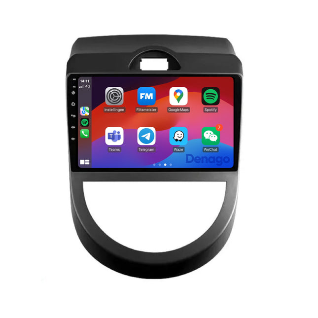 Kia Soul CarPlay autoradio | 2010 t/m 2013 | Denago DNG-A192 | 9 inch | Android 13 | Draadloos CarPlay & Android Auto