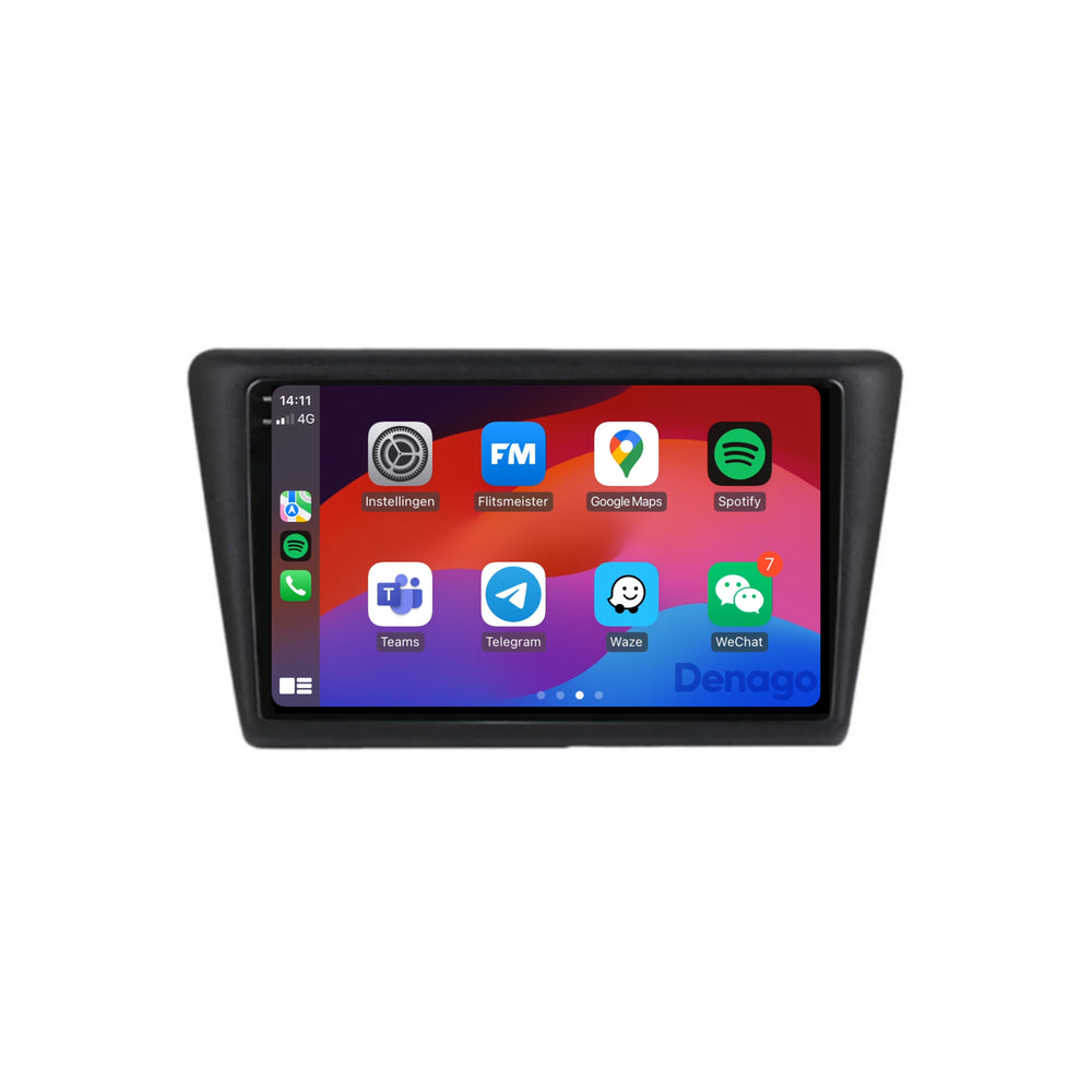 Radio para coche Skoda Rapid CarPlay | 2012 a 2016 | Denago DNG-A211 | 9 pulgadas | Androide 13 | CarPlay inalámbrico y Android Auto