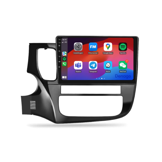 Mitsubishi Outlander CarPlay autoradio | 2012 t/m 2019 | Denago DNG-A124 | 10 inch | Android 13 | Draadloos CarPlay & Android Auto