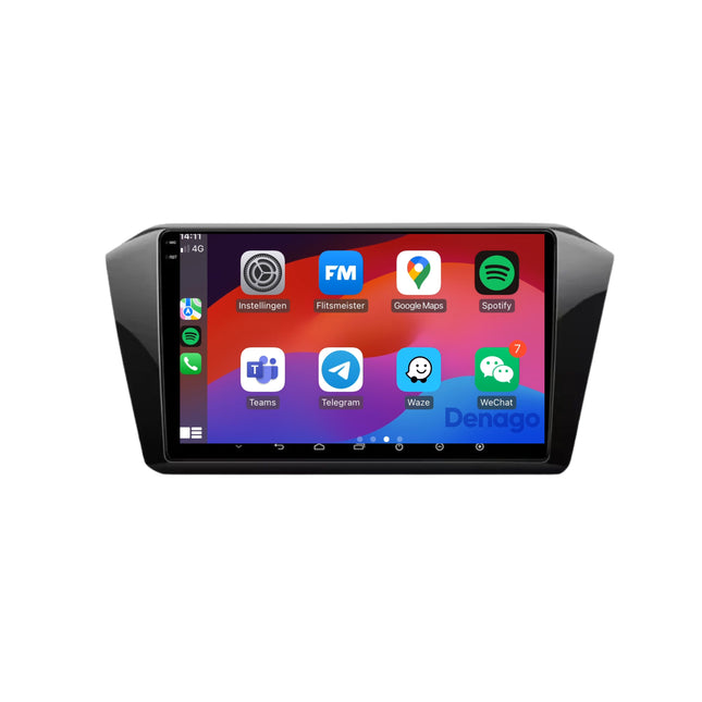Volkswagen Passat CarPlay autoradio | 2014 t/m 2021 | Denago DNG-A284 | 9 inch | Android 13 | Draadloos CarPlay & Android Auto
