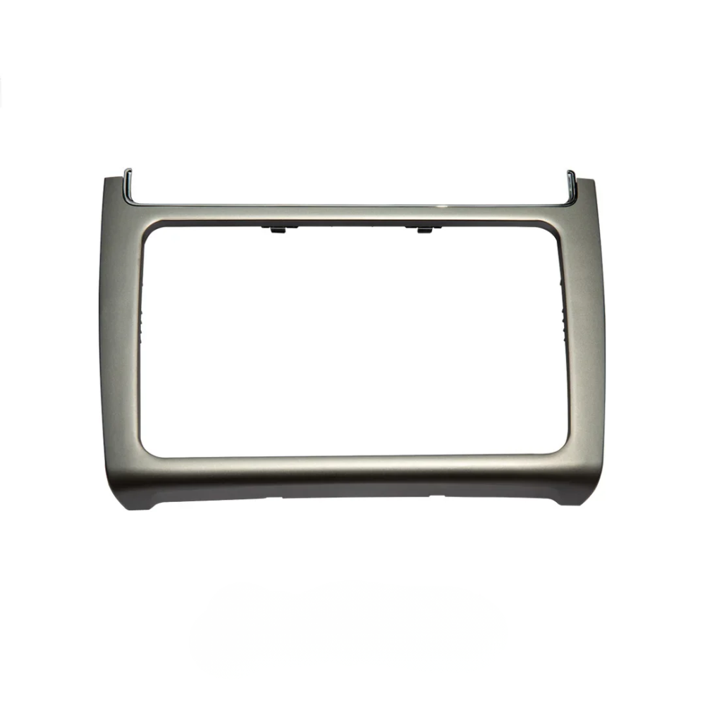 Volkswagen Polo 2 DIN Autoradio Inbouwframe | 2014 t/m 2017 | Dashboard Paneel | Zilvergrijs