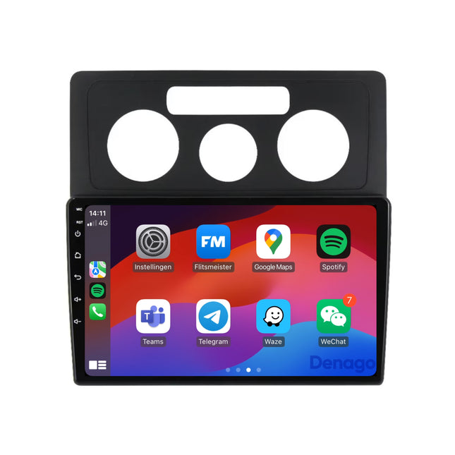 Autoradio CarPlay pour Volkswagen Caddy | 2004 à 2010 | Denago DNG-A240 | Écran 9 pouces | Android 13 | CarPlay sans fil & Android Auto