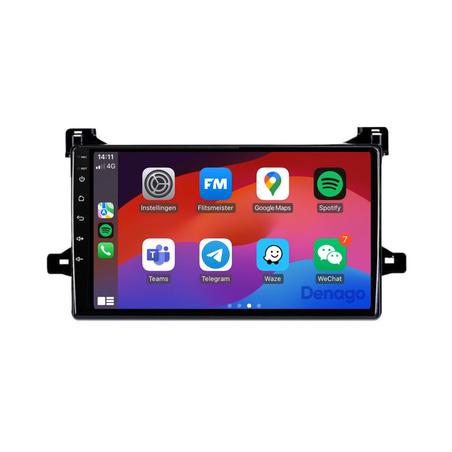 Toyota Prius CarPlay autoradio | 2016 t/m 2018 | Denago DNG-A311 | 9 inch | Android 13 | Draadloos CarPlay & Android Auto