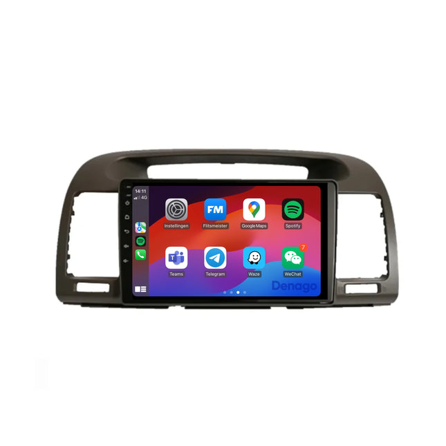 Toyota Camry CarPlay autoradio | 2001 t/m 2007 | Denago DNG-A255 | 9 inch | Android 13 | Draadloos CarPlay & Android Auto