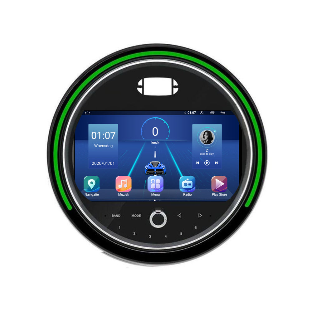 Android 13 CarPlay Autoradio voor Mini Cooper F55/F56/Clubman | 2014 t/m 2020