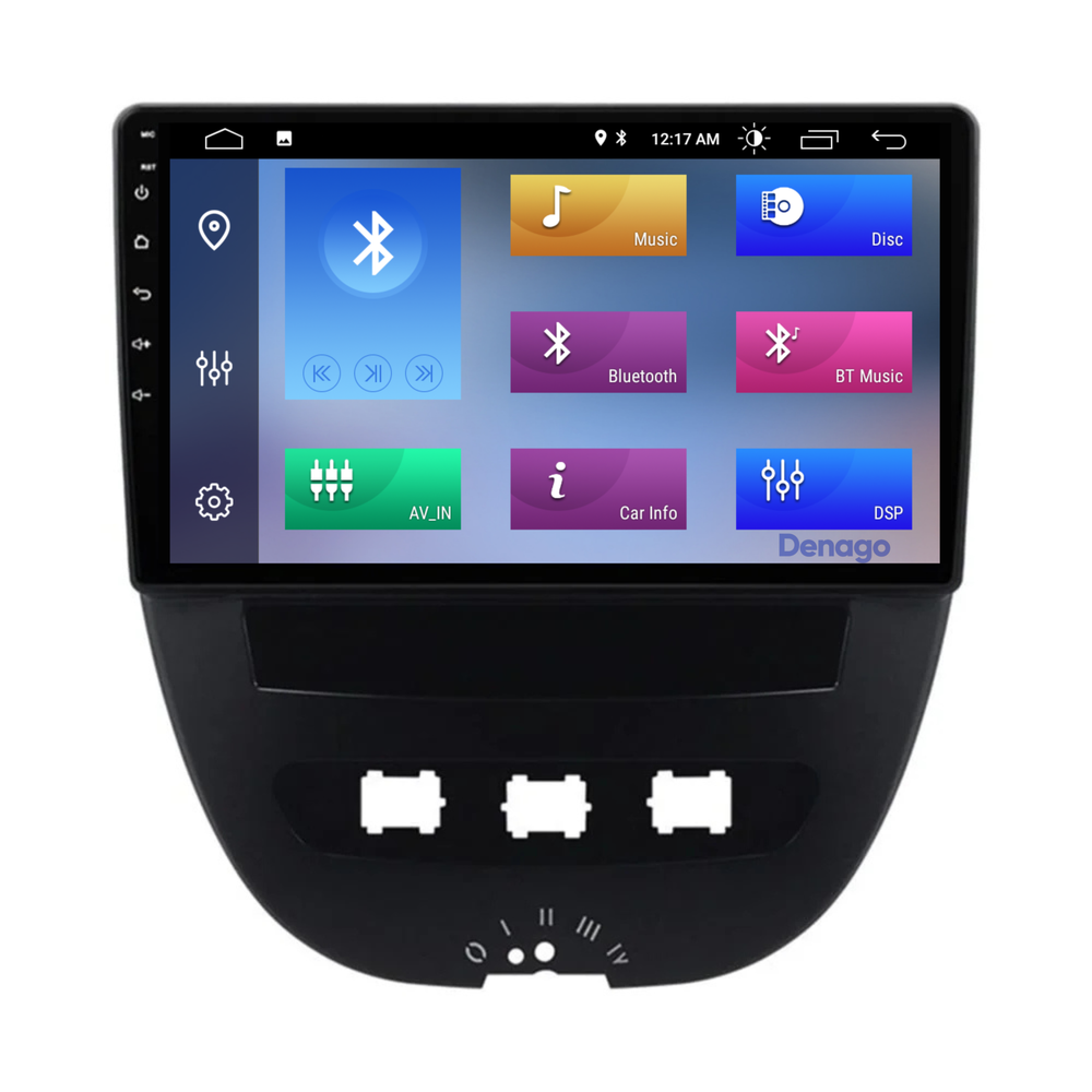 Peugeot 107 Android 13 autoradio CarPlay Android Auto 2005-2013