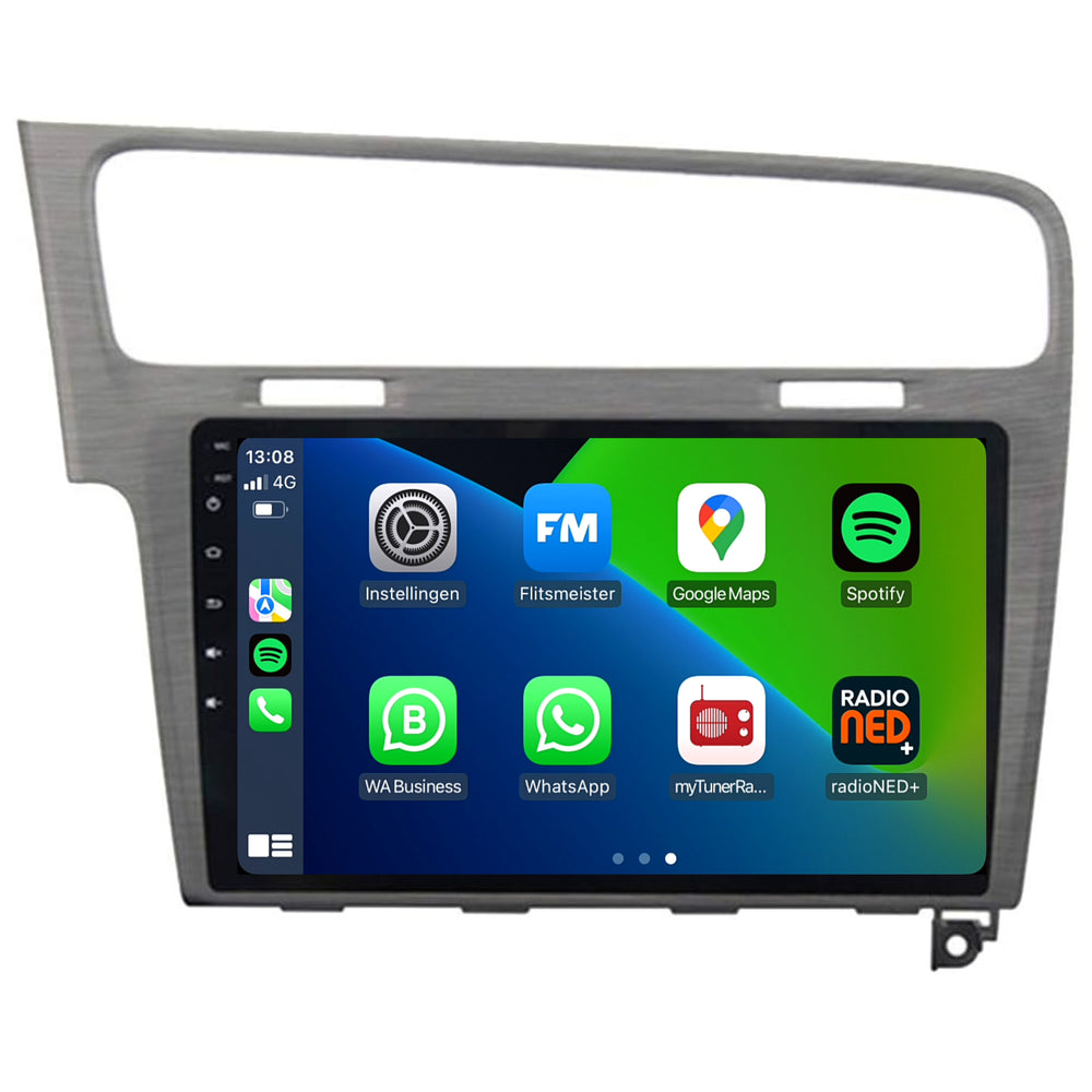 Volkswagen Golf 7 | Androide 13 | Radio de coche | 2012 a 2020 | Carplay y Android Auto | Gris