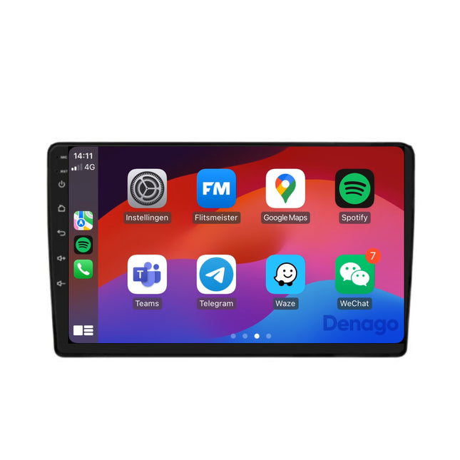 Kia Cee’d CarPlay autoradio | 2006 t/m 2011 | Denago DNG-A210 | 9 inch | Android 13 | Draadloos CarPlay & Android Auto