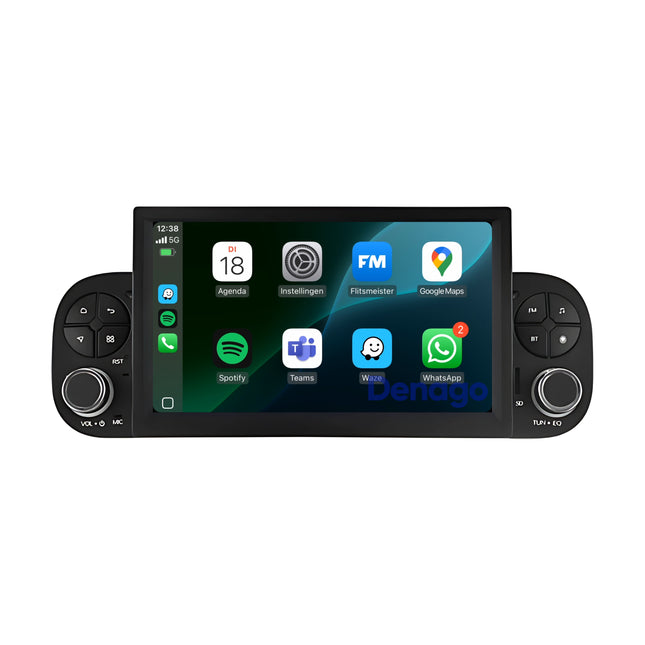 Fiat Panda 2012 t/m 2020 | Android 13 Autoradio | 4-core | 2GB RAM 32GB | CarPlay & Android Auto