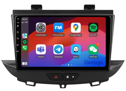 Opel Grandland X CarPlay autoradio | 2016 t/m 2020 | Denago DNG-A329 | 9 inch | Android 13 | Draadloos CarPlay & Android Auto