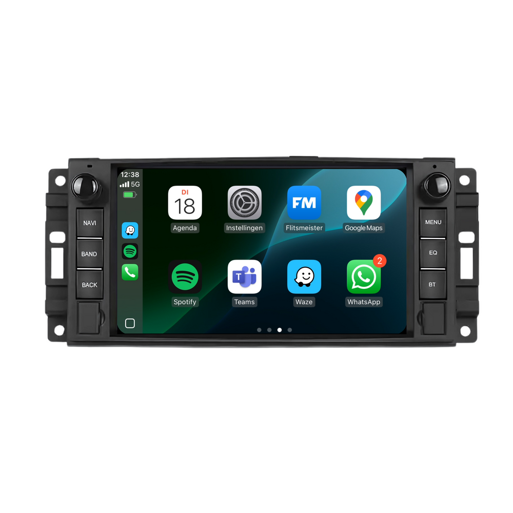 Jeep Cherokee Wrangler Brújula | carplay | Android 13 Radio de coche Navegación