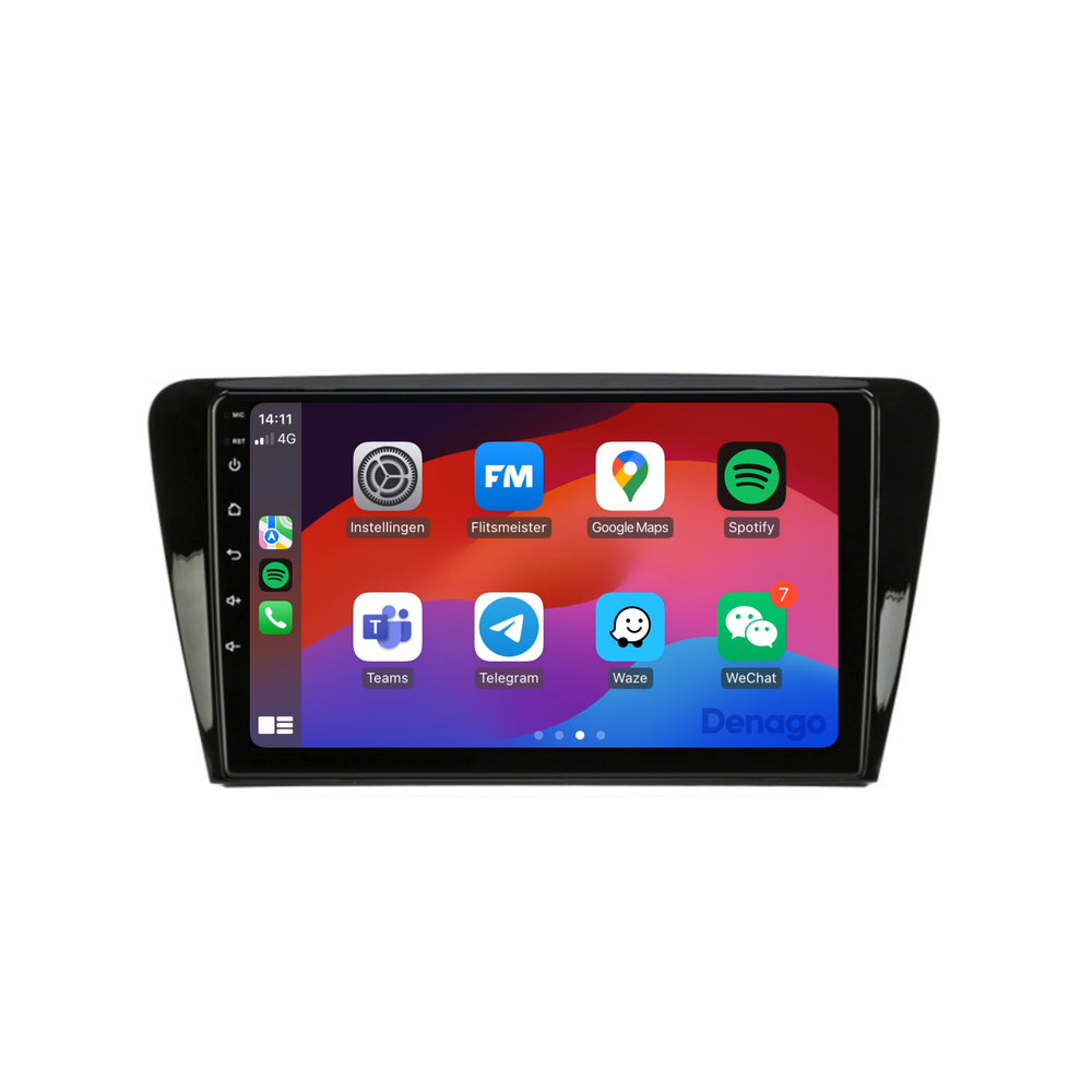 Radio para coche Skoda Octavia CarPlay | 2014 a 2017 | Denago DNG-A110 | 9 pulgadas | Androide 13 | CarPlay inalámbrico y Android Auto