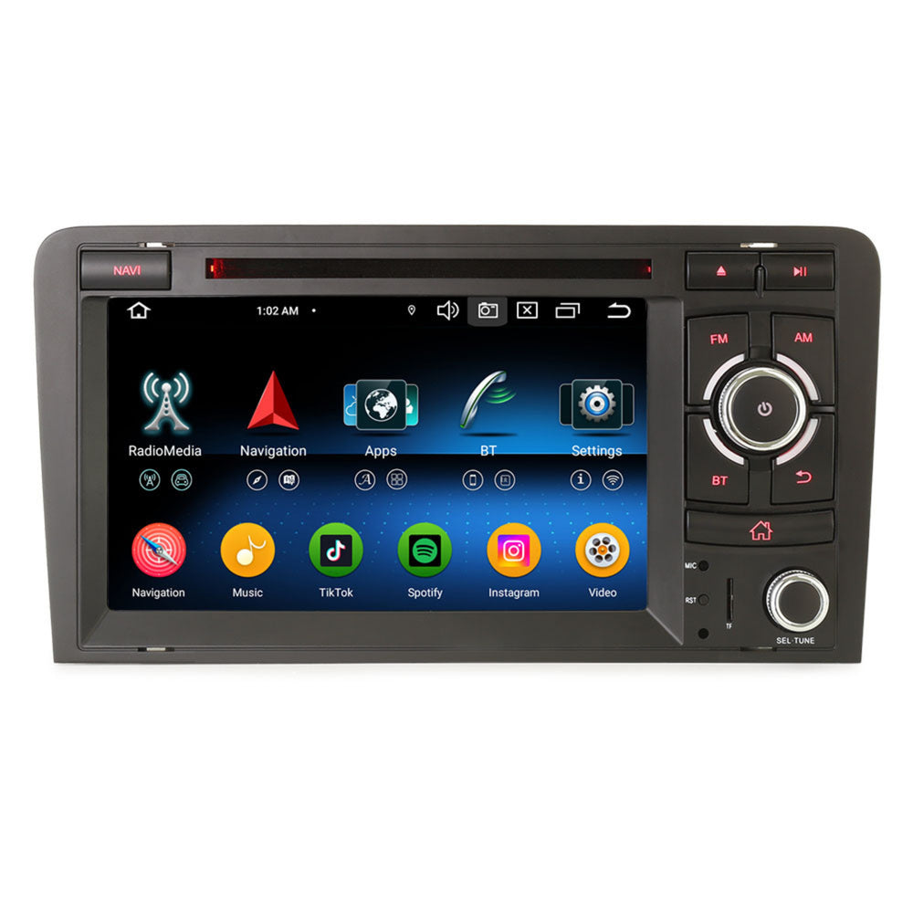 Audi A3 | T3 | RS3 | CarPlay y Android Auto | radio de coche | 2005 a 2013 | Androide 14 | 4+64GB