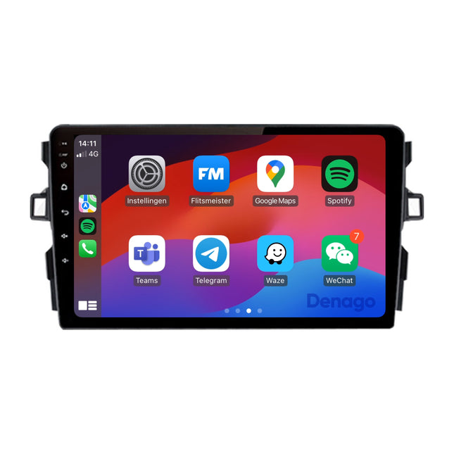 Toyota Auris CarPlay autoradio | 2006 t/m 2012 | Denago DNG-A288 | 9 inch | Android 13 | Draadloos CarPlay & Android Auto