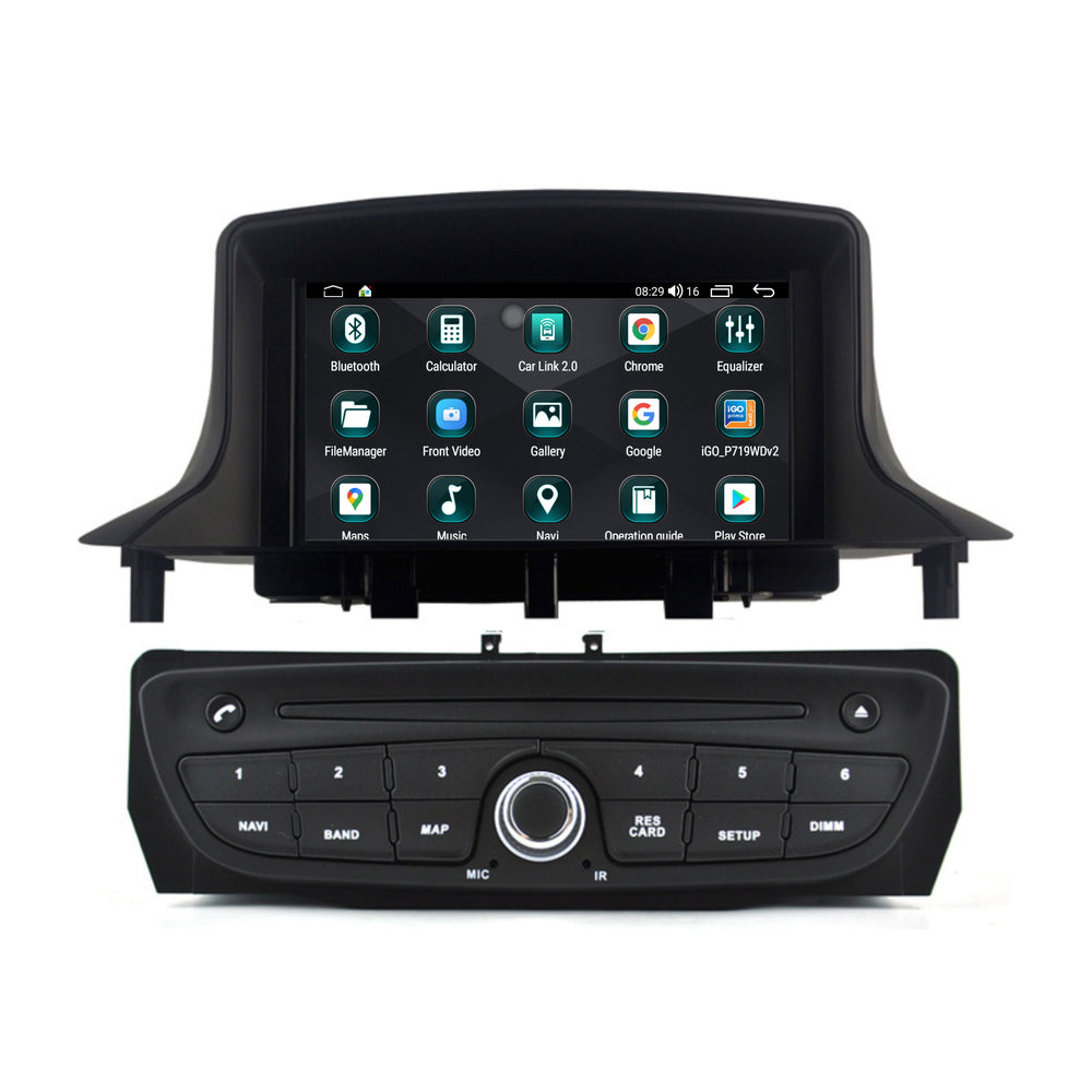 Renault Mégane 3 y Fluence | Androide 14 | Radio de coche | 2008 a 2016 | CarPlay y Android Auto | 4+64GB