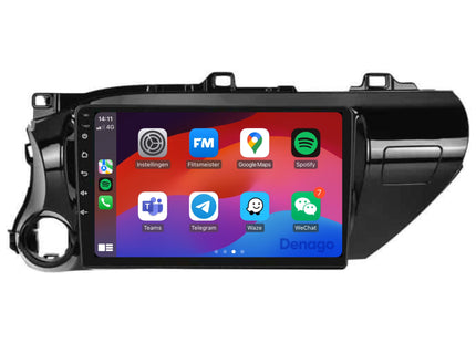 Toyota Hilux CarPlay autoradio | 2015 t/m 2020 | Denago DNG-A331 | 9 inch | Android 13 | Draadloos CarPlay & Android Auto