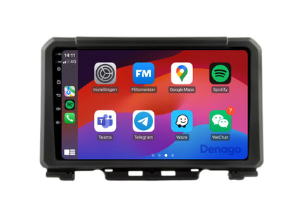 Suzuki Jimny CarPlay autoradio | 2019 t/m 2024 | Denago DNG-A161 | 9 inch | Android 13 | Draadloos CarPlay & Android Auto