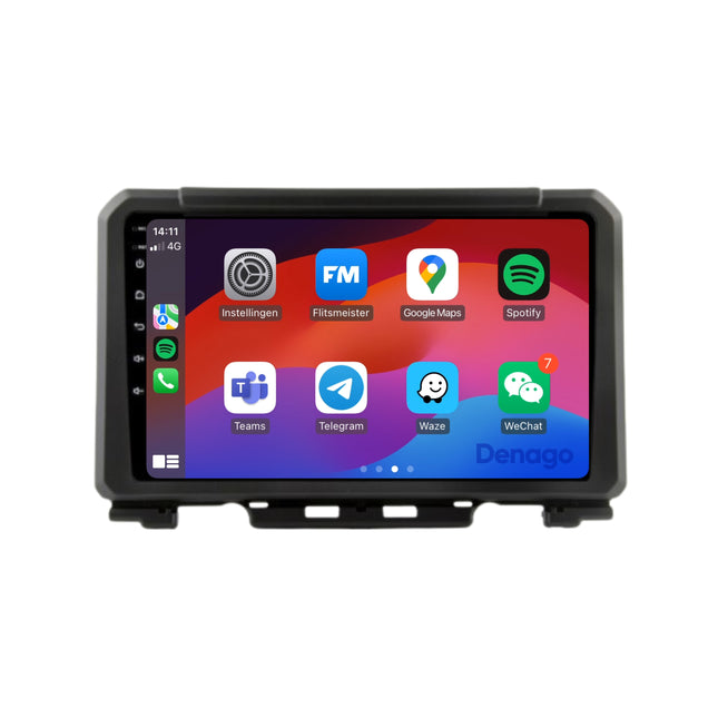 Suzuki Jimny CarPlay autoradio | 2019 t/m 2024 | Denago DNG-A161 | 9 inch | Android 13 | Draadloos CarPlay & Android Auto