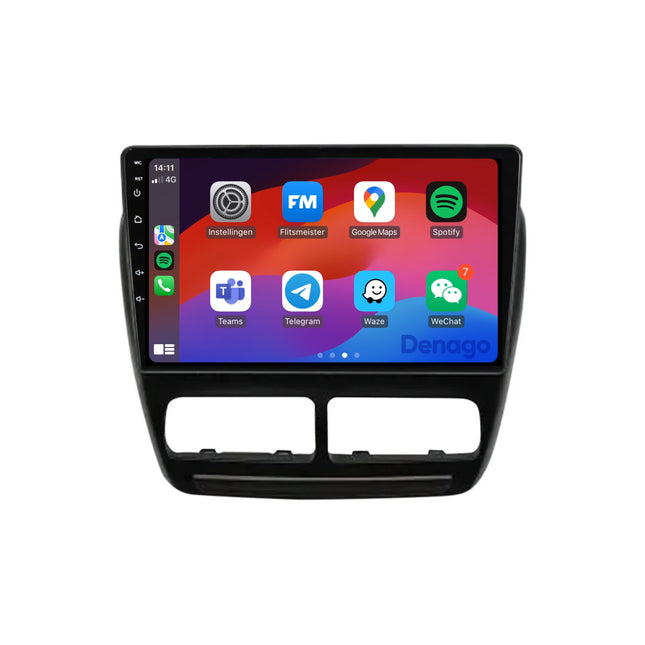 Fiat Doblo CarPlay autoradio | 2010 t/m 2014 | Denago DNG-A213 | 9 inch | Android 13 | Draadloos CarPlay & Android Auto