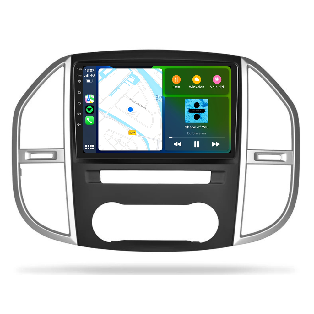 Mercedes Vito | Android 13 l Radio de coche | 2015 a 2024 | Carplay y Android Auto