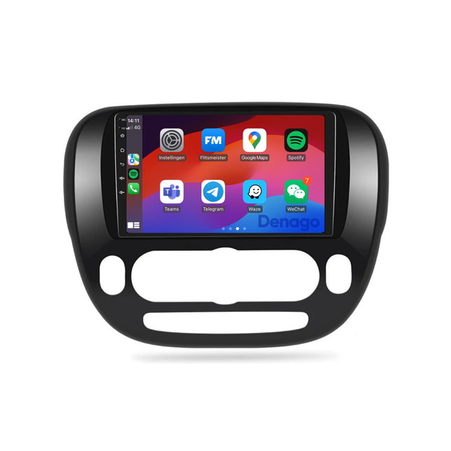 Kia Soul CarPlay autoradio | 2014 t/m 2018 | Denago DNG-A198 | 9 inch | Android 13 | Draadloos CarPlay & Android Auto