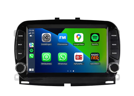 Fiat 500 | Android 13 | Autoradio | 2016 à 2019 | CarPlay & Android Auto | Noir