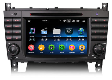 Mercedes C-Klasse CLC CLK Autoradio | Carplay | Android 13 | 4+64GB