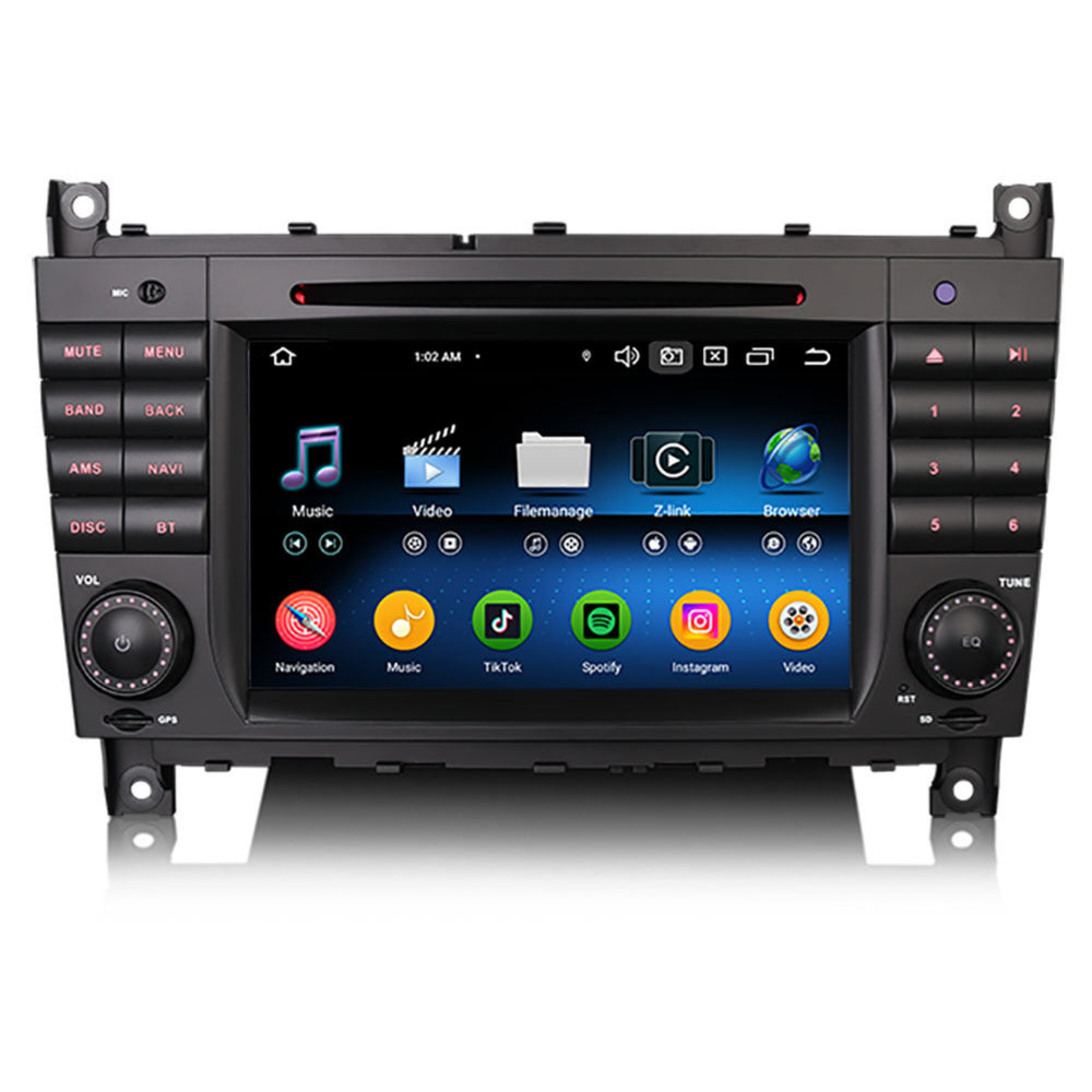 Mercedes Classe C CLC CLK Autoradio | Carplay | Android 13 | 4+64 Go