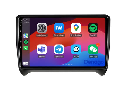 Audi TT CarPlay car radio | 2006 to 2014 | Denago DNG-A325 | 9 inches | Android 13 | Wireless CarPlay & Android Auto
