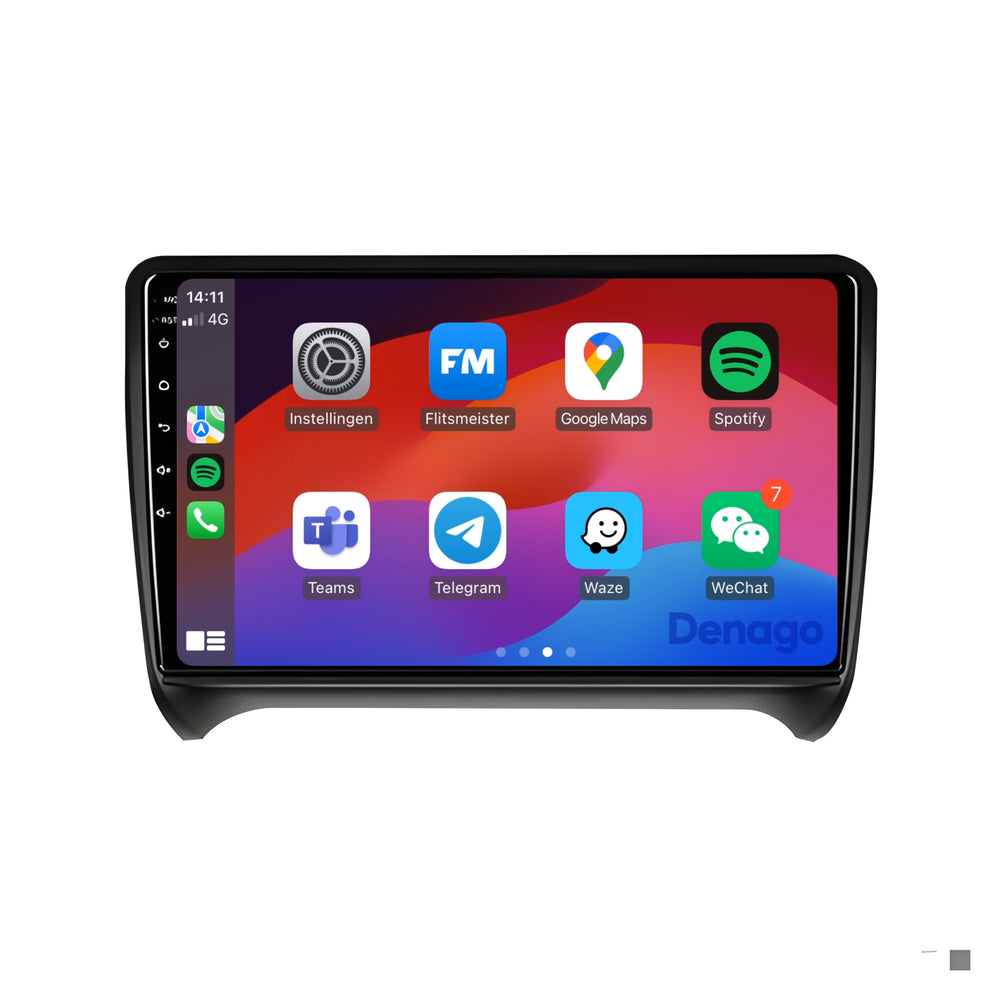 Radio de coche Audi TT CarPlay | 2006 a 2014 | Denago DNG-A325 | 9 pulgadas | Androide 13 | CarPlay inalámbrico y Android Auto