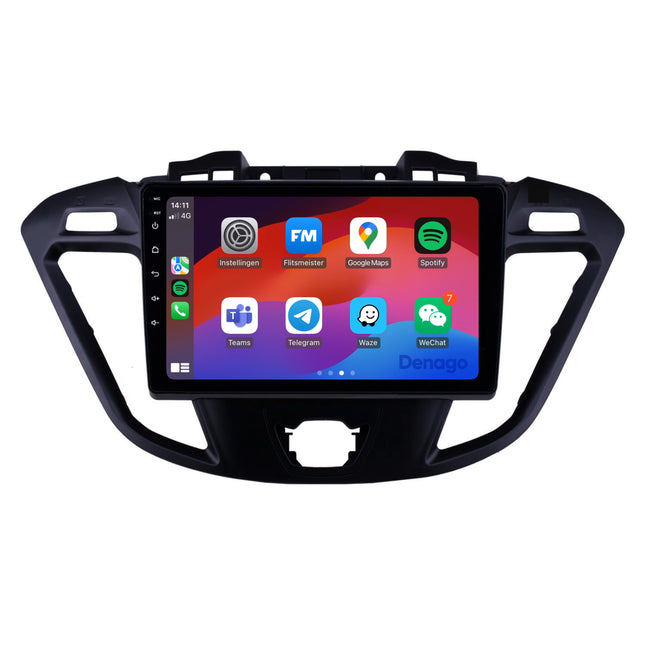 Ford Transit CarPlay autoradio | 2013 t/m 2018 | Denago DNG-A166 | 9 inch | Android 13 | Draadloos CarPlay & Android Auto
