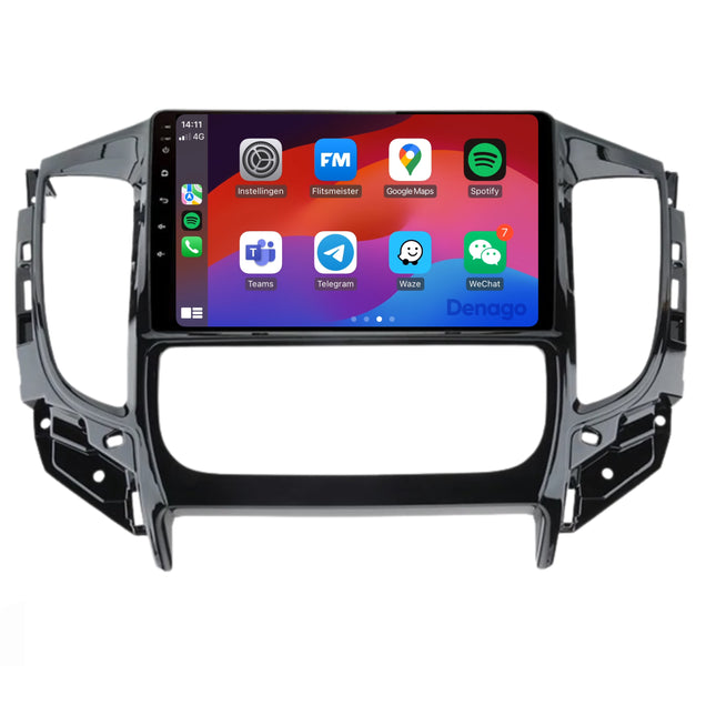 Mitsubishi Triton CarPlay autoradio | 2015 t/m 2022 | Denago DNG-A177 | 9 inch | Android 13 | Draadloos CarPlay & Android Auto