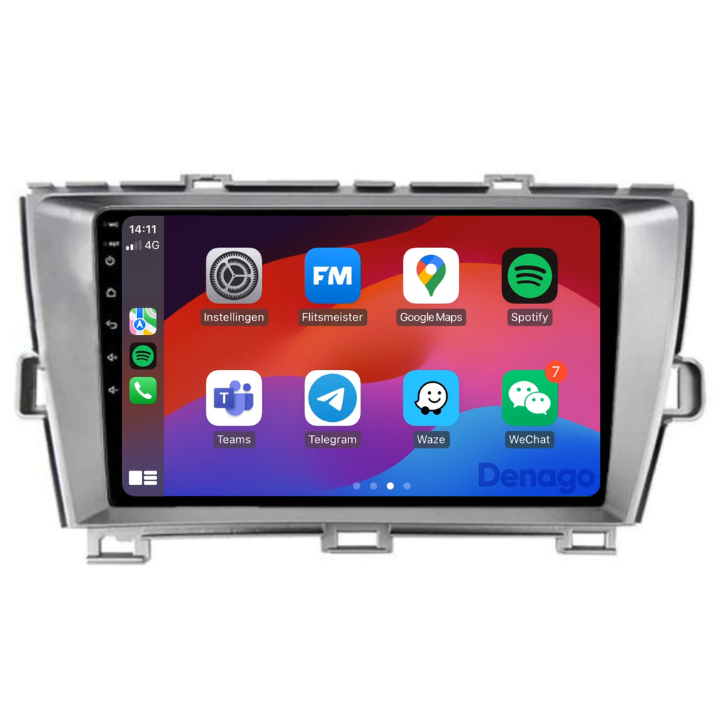Autoradio compatible CarPlay pour Toyota Prius | 2009 à 2015 | Denago DNG-A269 | Écran 9 pouces | Android 13 | CarPlay sans fil & Android Auto