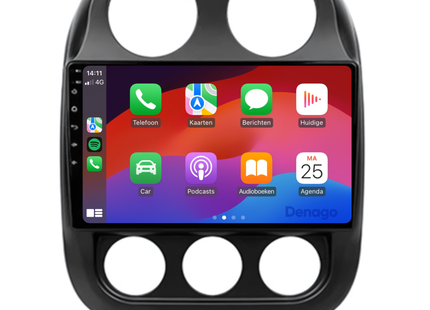 Jeep Compass Autoradio | 2010 t/m 2016 | Android 13 & CarPlay
