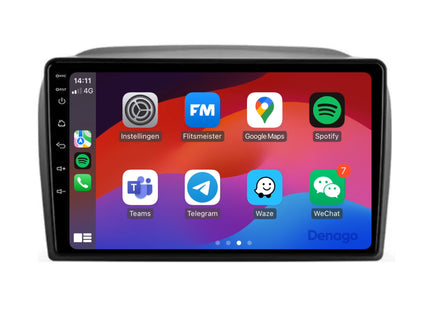 Fiat Doblo CarPlay autoradio | 2010 t/m 2014 | Denago DNG-A95 | 9 inch | Android 13 | Draadloos CarPlay & Android Auto