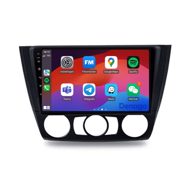BMW 1 Serie CarPlay autoradio | 2004 t/m 2012 | Denago DNG-A298 | 9 inch | Android 13 | Draadloos CarPlay & Android Auto
