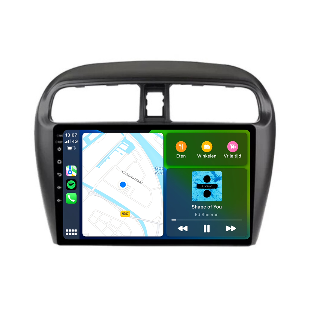 Estrella espacial Mitsubishi | Androide 13 | Radio de coche | 2013 a 2024 | Carplay y Android Auto