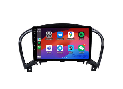 Nissan Juke CarPlay autoradio | 2010 t/m 2019 | Denago DNG-A187 | 9 inch | Android 13 | Draadloos CarPlay & Android Auto