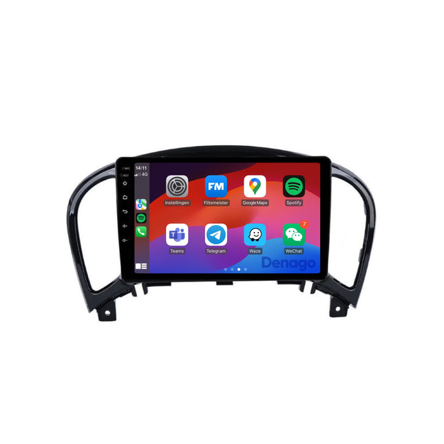 Nissan Juke CarPlay autoradio | 2010 t/m 2019 | Denago DNG-A187 | 9 inch | Android 13 | Draadloos CarPlay & Android Auto