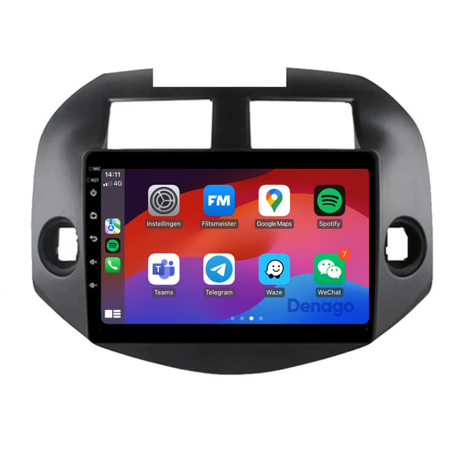 Toyota RAV4 CarPlay autoradio | 2007 t/m 2012 | Denago DNG-A314 | 10 inch | Android 13 | Draadloos CarPlay & Android Auto