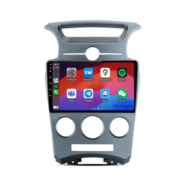 Kia Carens CarPlay autoradio | 2006 t/m 2012 | Denago DNG-A163 | 9 inch | Android 13 | Draadloos CarPlay & Android Auto