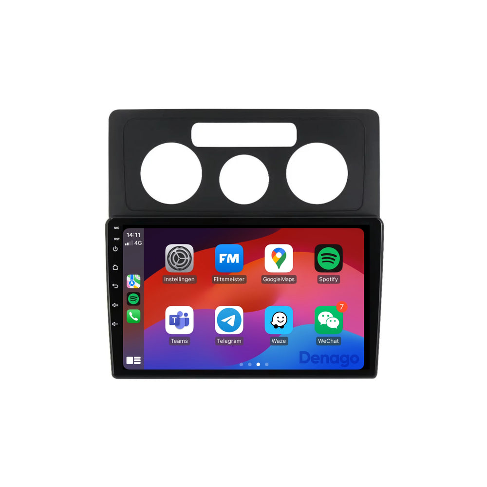 Radio para coche Volkswagen Caddy CarPlay | 2004 a 2010 | Denago DNG-A240 | 9 pulgadas | Androide 13 | CarPlay inalámbrico y Android Auto